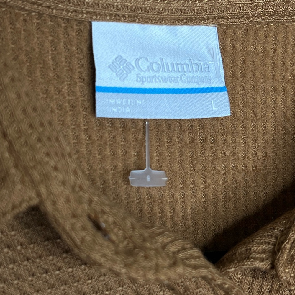 Columbia Women's Holly Hideaway Waffle Shirt Jacket in Camel Brown Size Large - Picture 8 of 9